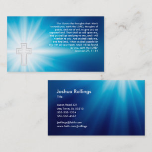 Jeremiah 29; 11-14 - Christian Business Card