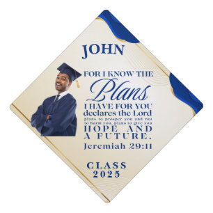 Jeremiah 29:11 Blue Personalize Tassel Topper