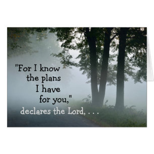 Jeremiah 29:11 Car je connais les plans que j'ai c