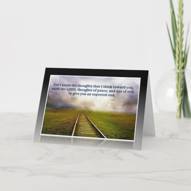 Jeremiah 29:11 - Carte de voeux (Devant)
