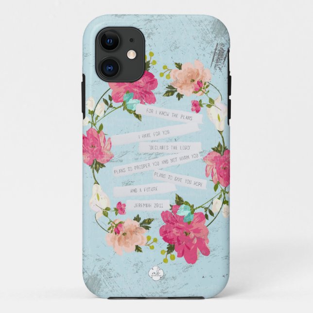 Jeremiah 29:11 Case-Mate iPhone case (Back)