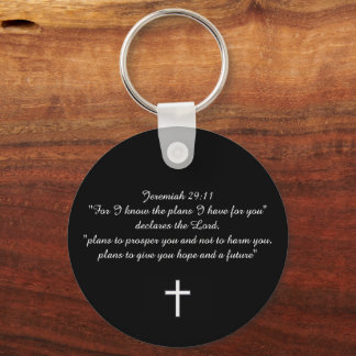 Jeremiah 29:11 Custom Christian Gift Keychain