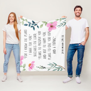 Jeremiah 29:11  fleece blanket