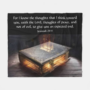 Jeremiah 29:11 fleece blanket