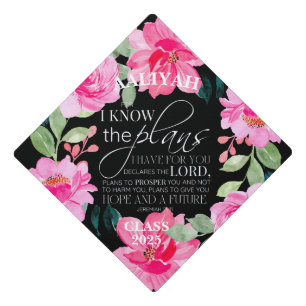 Jeremiah 29:11 Floral Personalize Tassel Topper