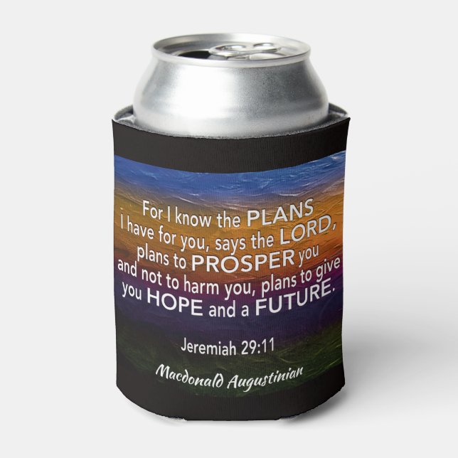 JEREMIAH 29:11 For I Know The Plans Personalized Can Cooler (Can Front)