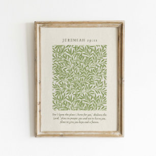 Jeremiah 29:11 For I know the plans Poster