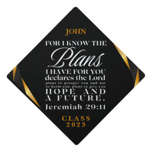 Jeremiah 29:11 Gold Personalize Tassel Topper