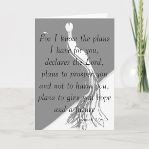Jeremiah 29:11 Graduation Card
