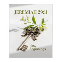 Jeremiah 29:11 Hope & Future Framed Art