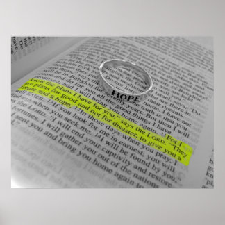 Jeremiah 29:11 - Hope Poster