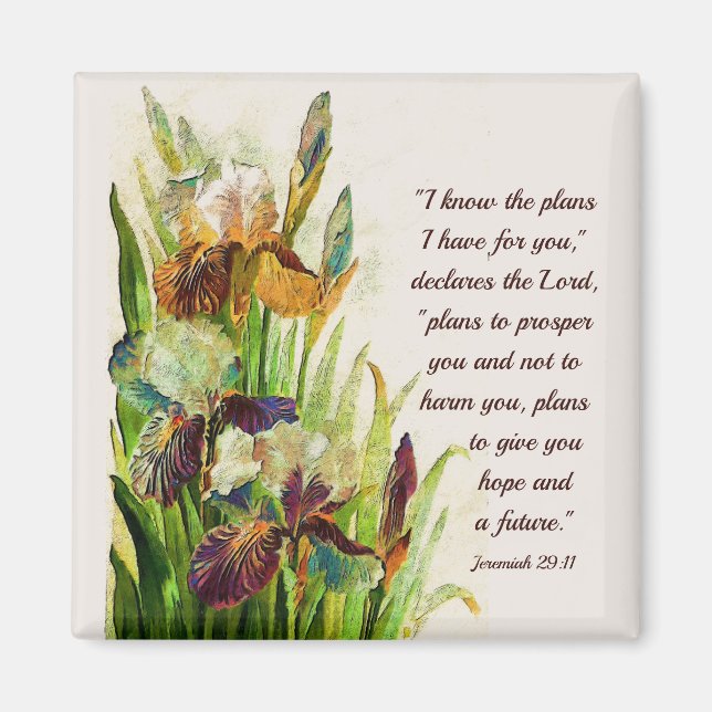 Jeremiah 29:11 I know the plans I have for you Magnet (Front)