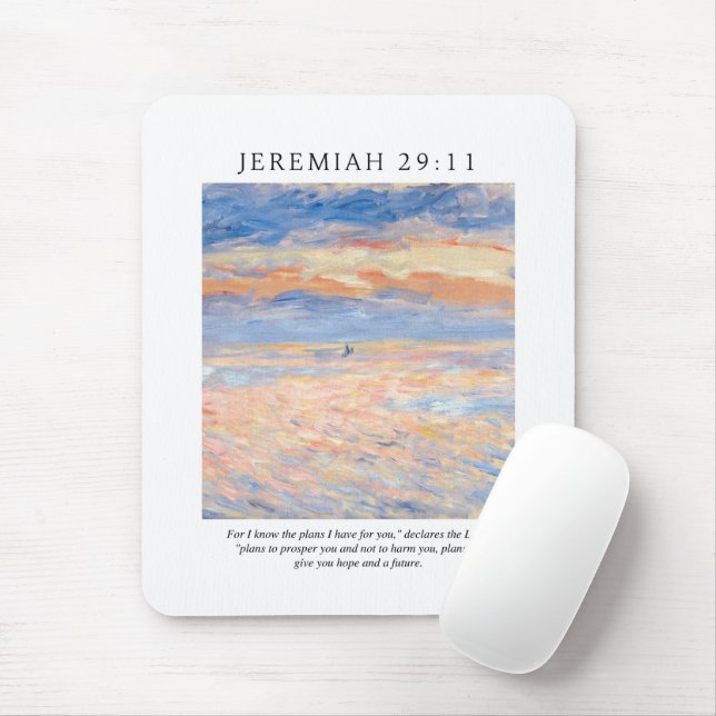 Jeremiah 29:11 I know the plans I have for you Mouse Pad (With Mouse)