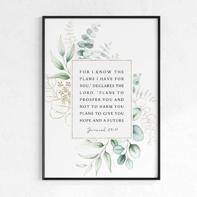 Jeremiah 29:11 I know the plans I have for you NIV Poster (Creator Uploaded)