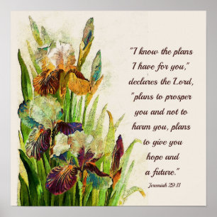Jeremiah 29:11 I know the plans I have for you Poster