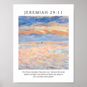 Jeremiah 29:11 I know the plans I have for you Poster