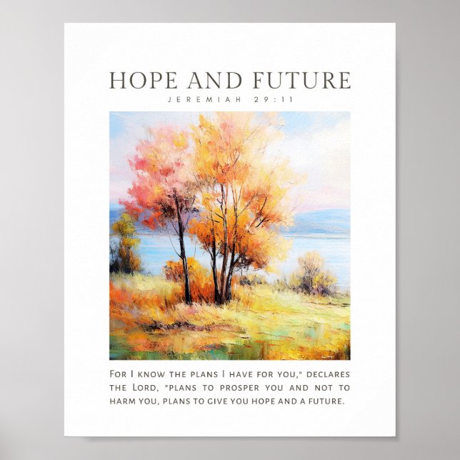 Jeremiah 29:11 I know the plans I have for you Poster (Front)