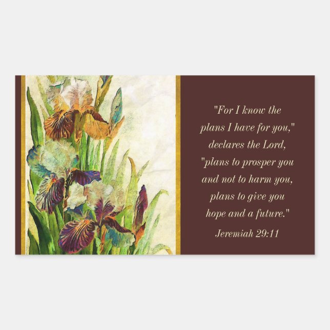 Jeremiah 29:11 I know the plans I have for you Sticker (Front)