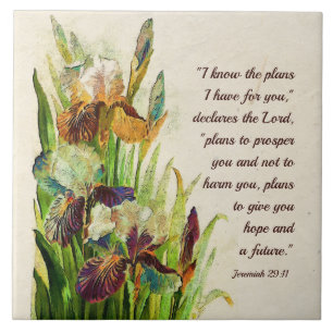 Jeremiah 29:11 I know the plans I have for you Tile
