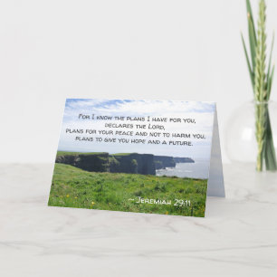 Jeremiah 29:11 I know the plans I have Ireland Card