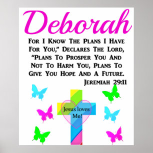 JEREMIAH 29:11 JESUS LOVES ME PERSONALIZED POSTER