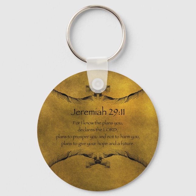 Jeremiah 29:11 keychain (Front)