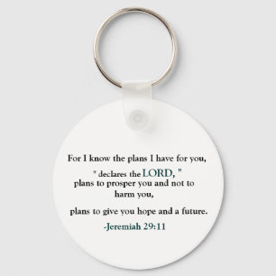 Jeremiah 29:11 keychain
