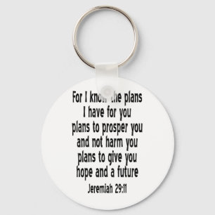 Jeremiah 29:11 keychain
