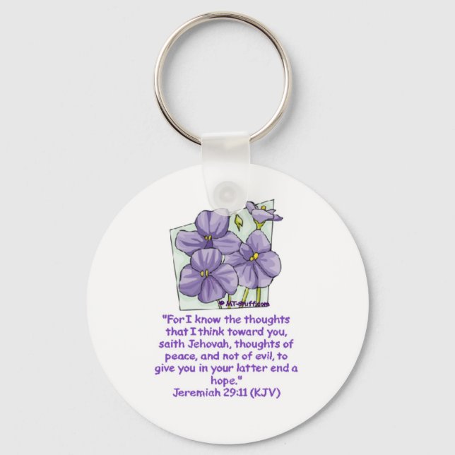 Jeremiah 29:11 keychain (Front)