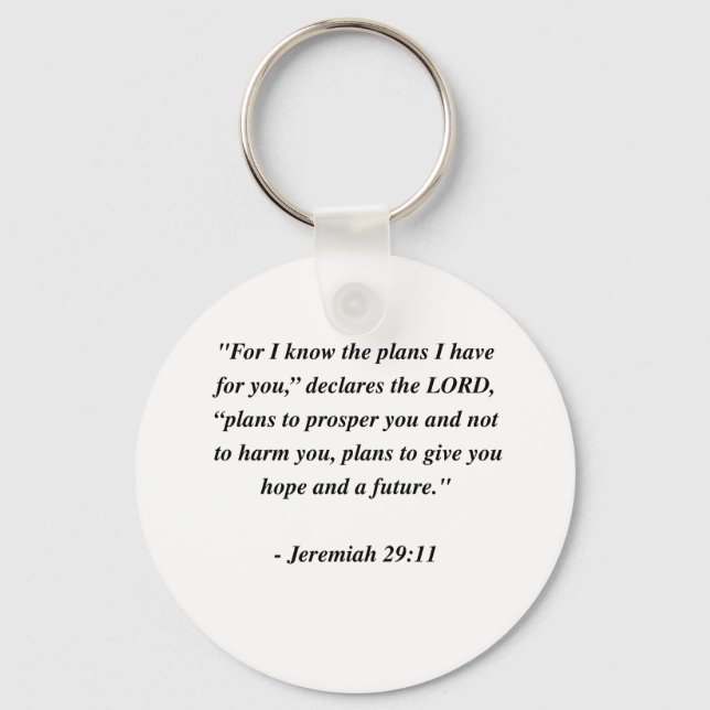 JEREMIAH 29:11 KEYCHAIN (Front)