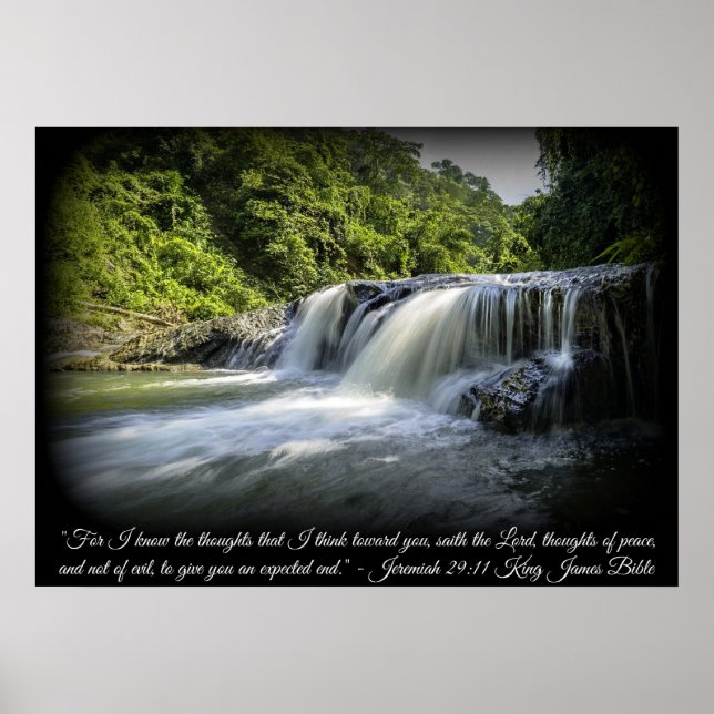 Jeremiah 29:11 King James Version (KJV) Poster (Front)