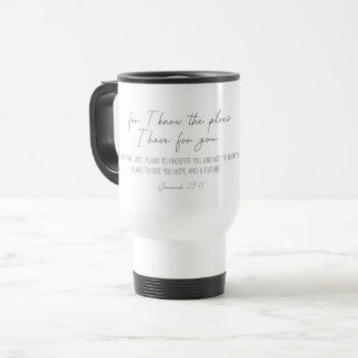 Jeremiah 29:11 Large Tote Bag Travel Mug