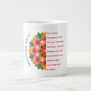 Jeremiah 29:11 Mandala Jumbo Mug