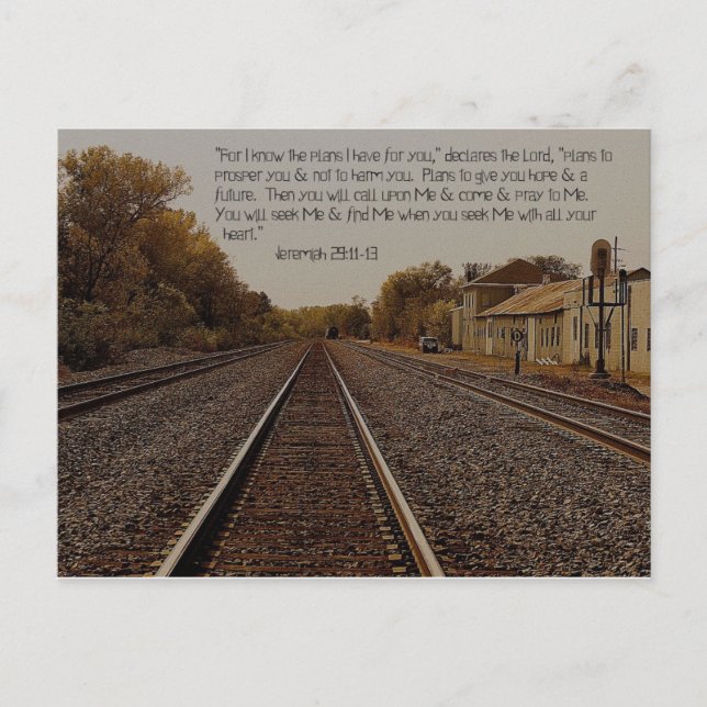 Jeremiah 29:11 Postcard (Front)