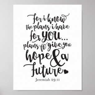 Jeremiah 29 11 Poster Imprimer