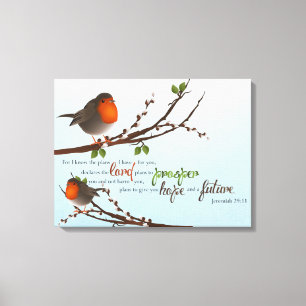 Jeremiah 29:11 Premium Wrapped Canvas (Gloss)