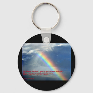 Jeremiah 29:11 Rainbow Keychain