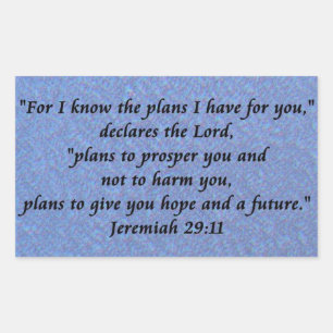 jeremiah 29-11 sticker