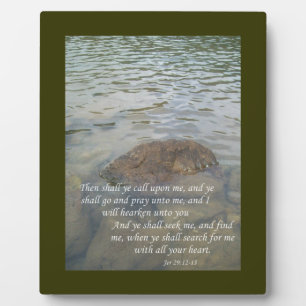 Jeremiah 29:12-13 plaque