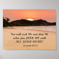Jeremiah 29:13 Seek Me with All Your Heart Bible