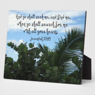 Jeremiah 29:13 Seeking and finding God Plaque