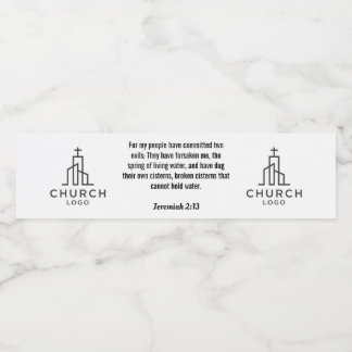 Jeremiah 2:13 Water Label