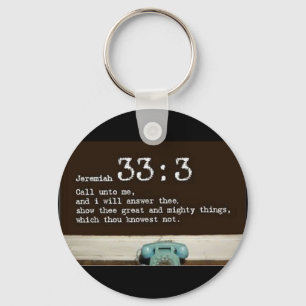 Jeremiah 33:3 keychain