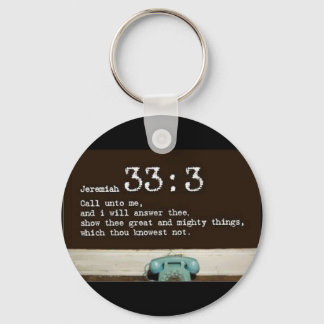 Jeremiah 33:3 keychain