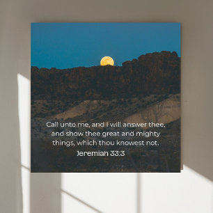 Jeremiah 33:3 KJV Wall Art – Scripture Poster