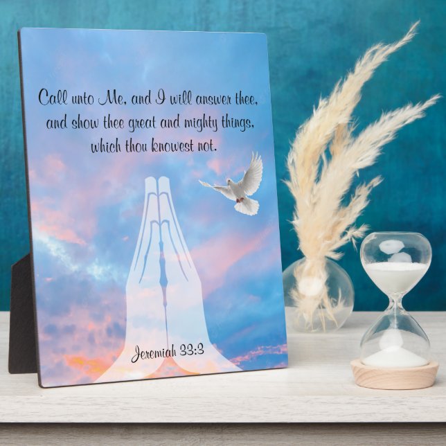 Jeremiah 33:3 Plaque (Side)