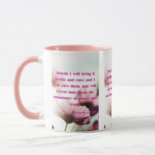 Jeremiah 33:6 KJV Bible Scripture Pic Two-Tone Mug