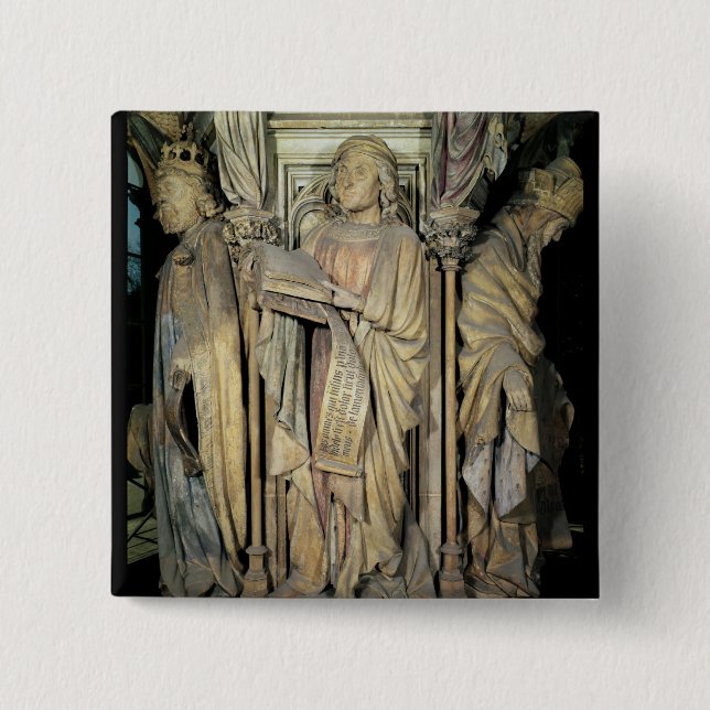 Jeremiah , David  and Zacharias 2 Inch Square Button (Front)