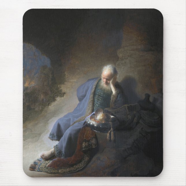 Jeremiah Destruction Jerusalem Bible Rembrandt Mouse Pad (Front)