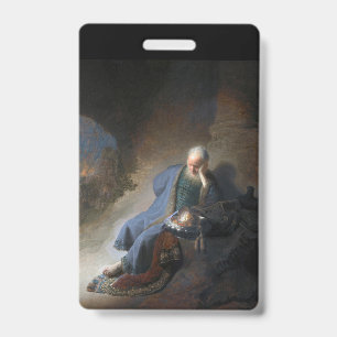 Jeremiah Lamenting on Fall of Jerusalem, Rembrandt Badge